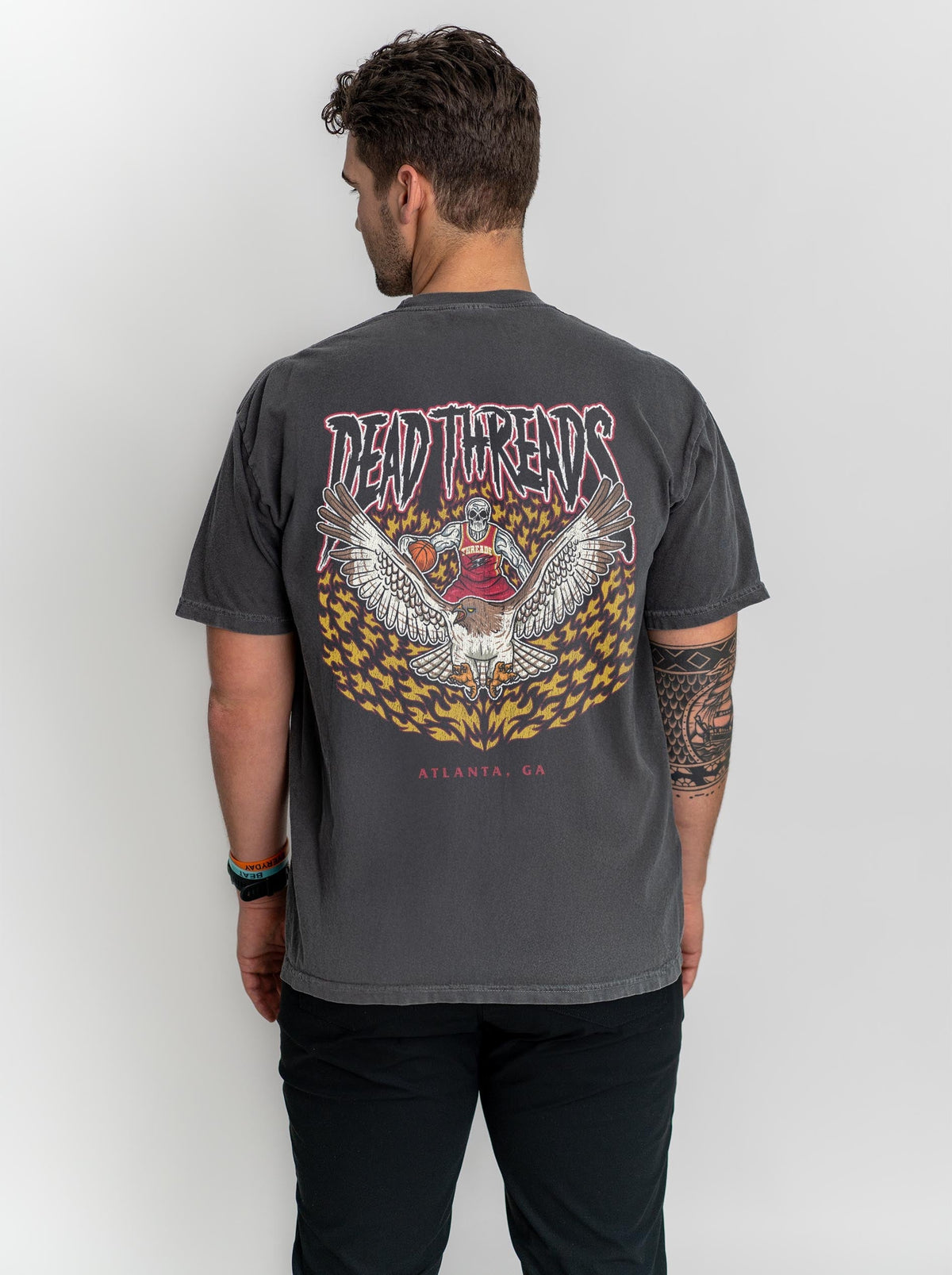 ATLANTA BASKETBALL - “3 SKULL” PREMIUM T-SHIRT product image 3