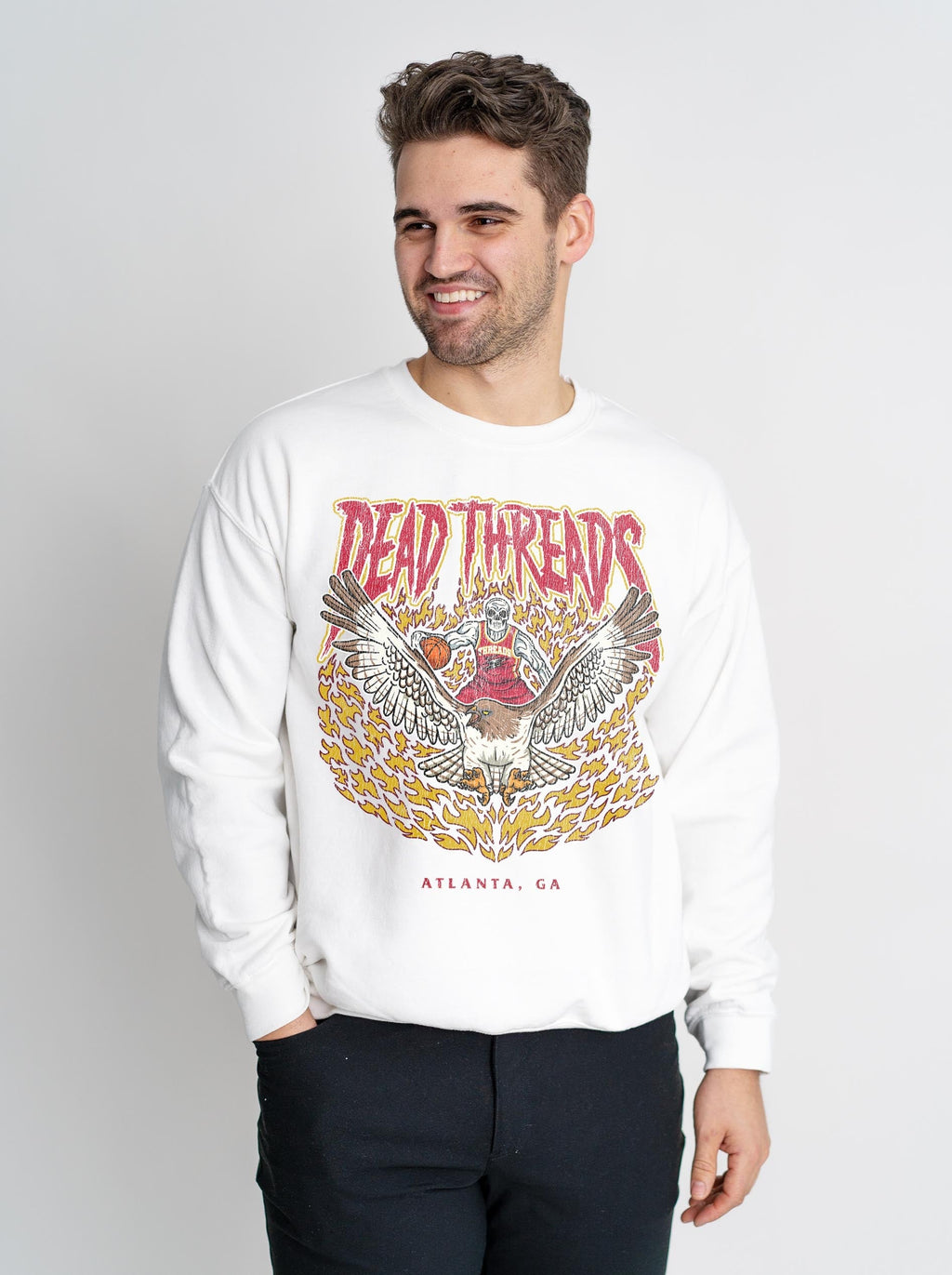 ATLANTA BASKETBALL - CREWNECK SWEATSHIRT product image 4