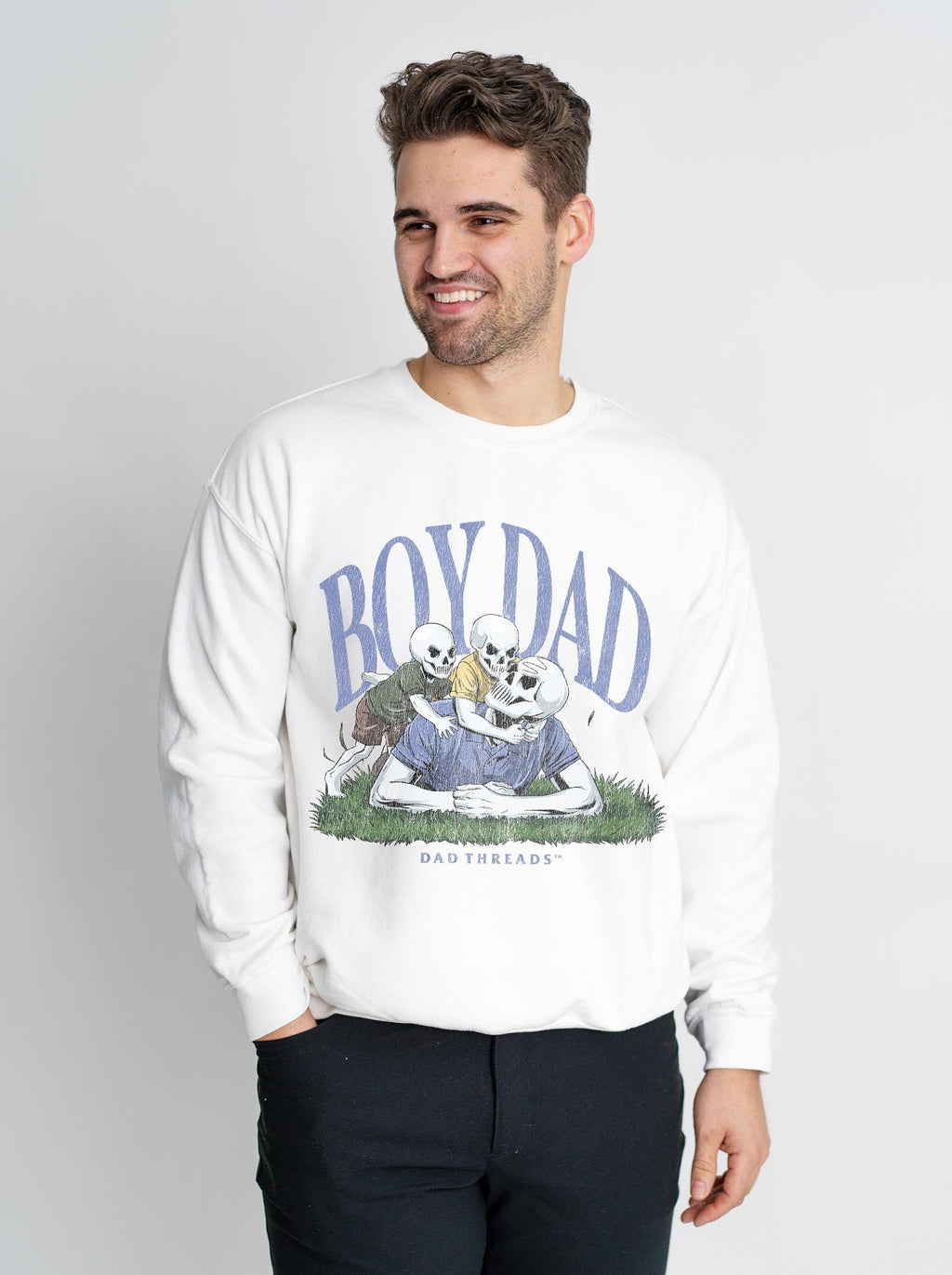 BOY DAD v2 (DYNAMIC DUO) - CREWNECK SWEATSHIRT product image 3