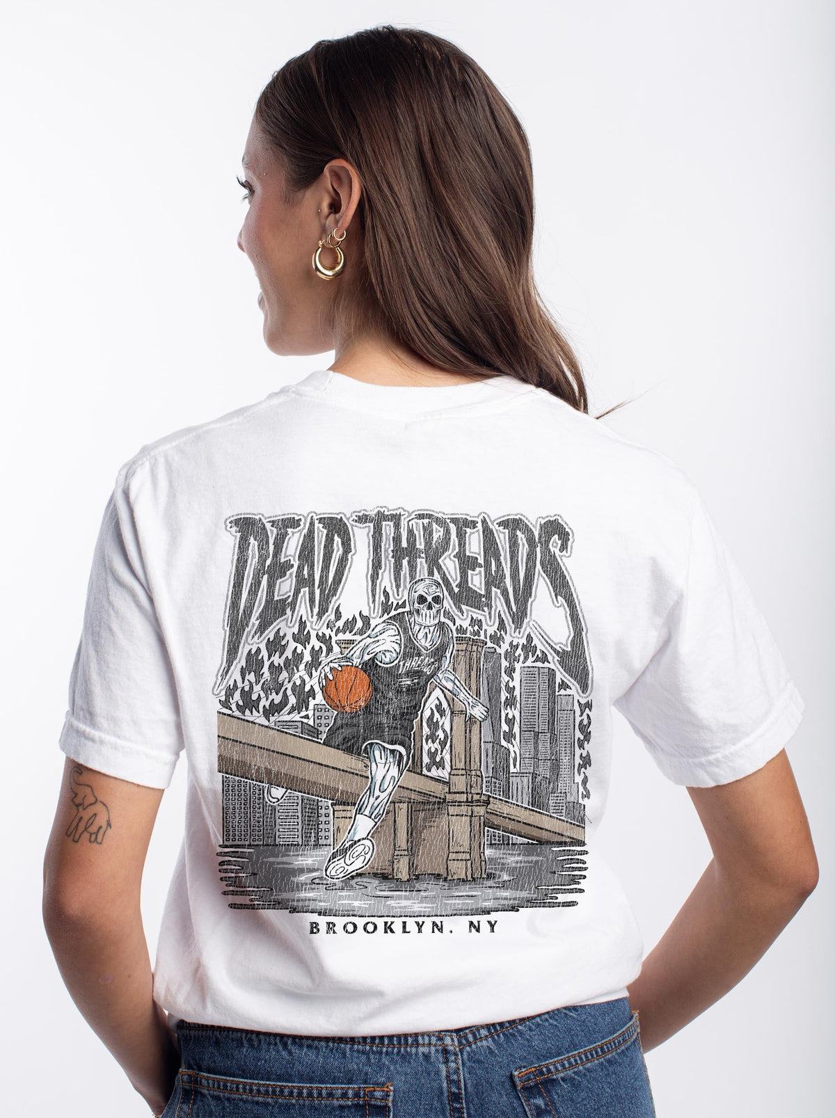 BROOKLYN BASKETBALL - “3 SKULL” PREMIUM T-SHIRT product image 9