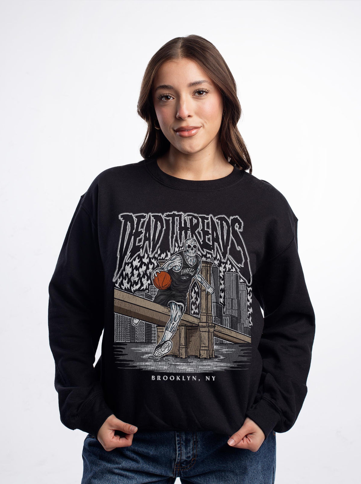 BROOKLYN BASKETBALL - CREWNECK SWEATSHIRT product image 2