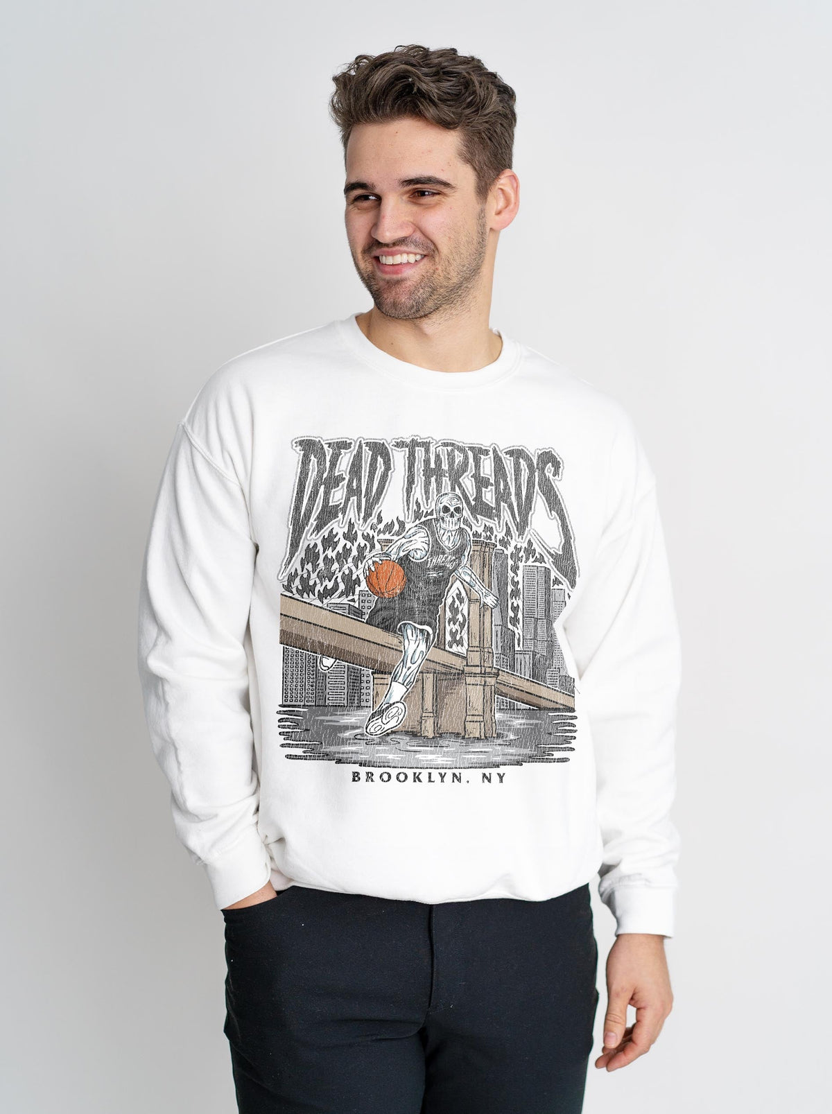 BROOKLYN BASKETBALL - CREWNECK SWEATSHIRT product image 4