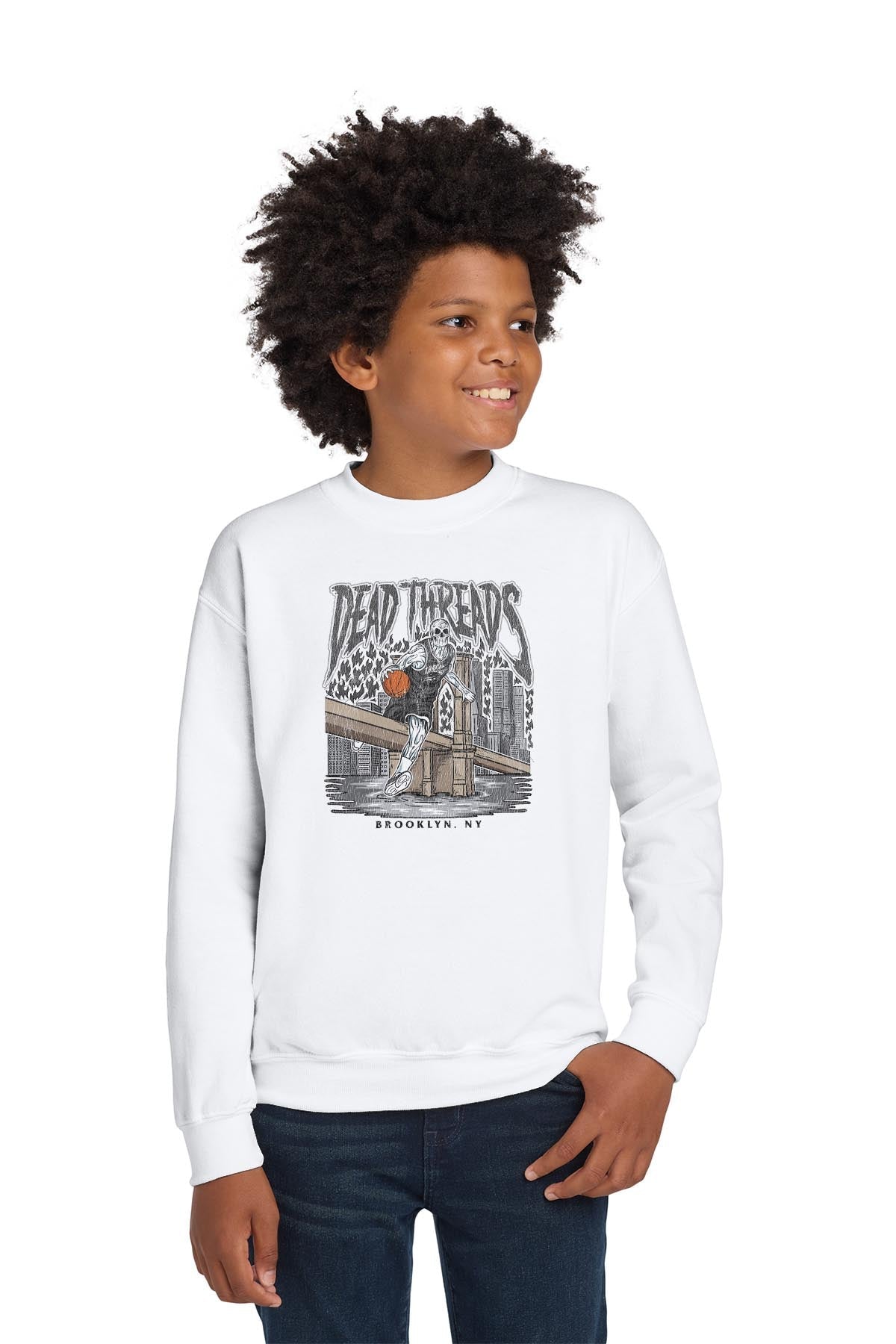BROOKLYN BASKETBALL - KIDS CREWNECK SWEATSHIRT product image 4