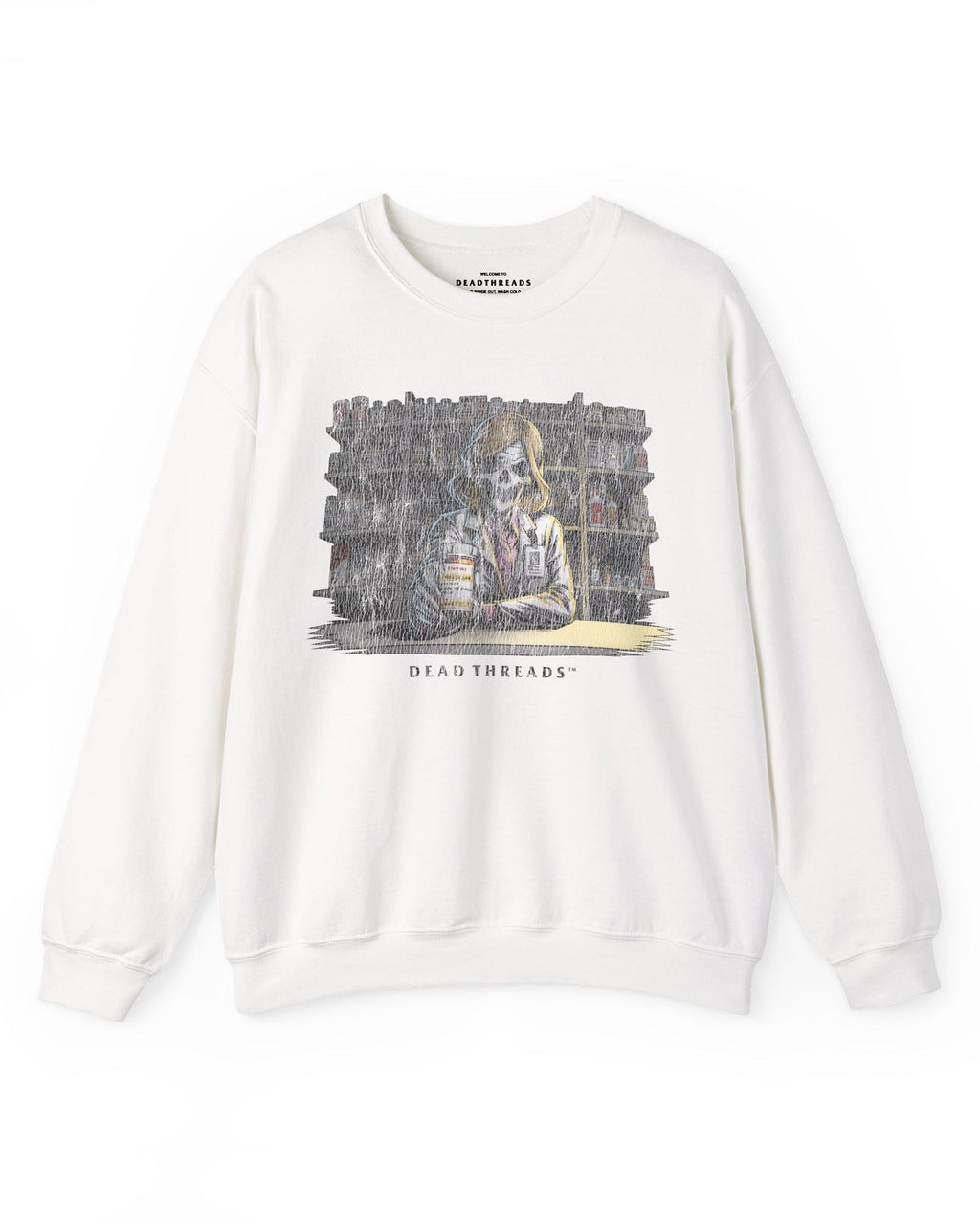 CRYPTS & SCRIPTS (PHARMACIST, FEMALE) - CREWNECK SWEATSHIRT product image 3