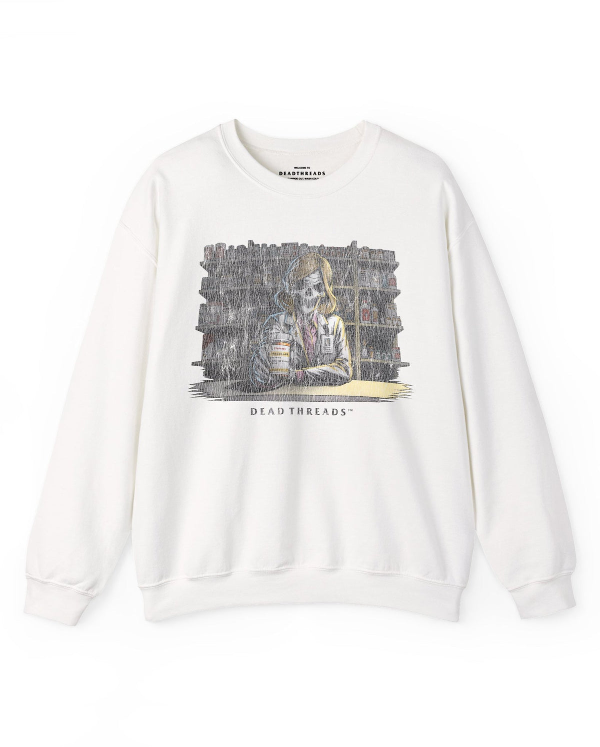 CRYPTS & SCRIPTS (PHARMACIST, FEMALE) - CREWNECK SWEATSHIRT product image 3