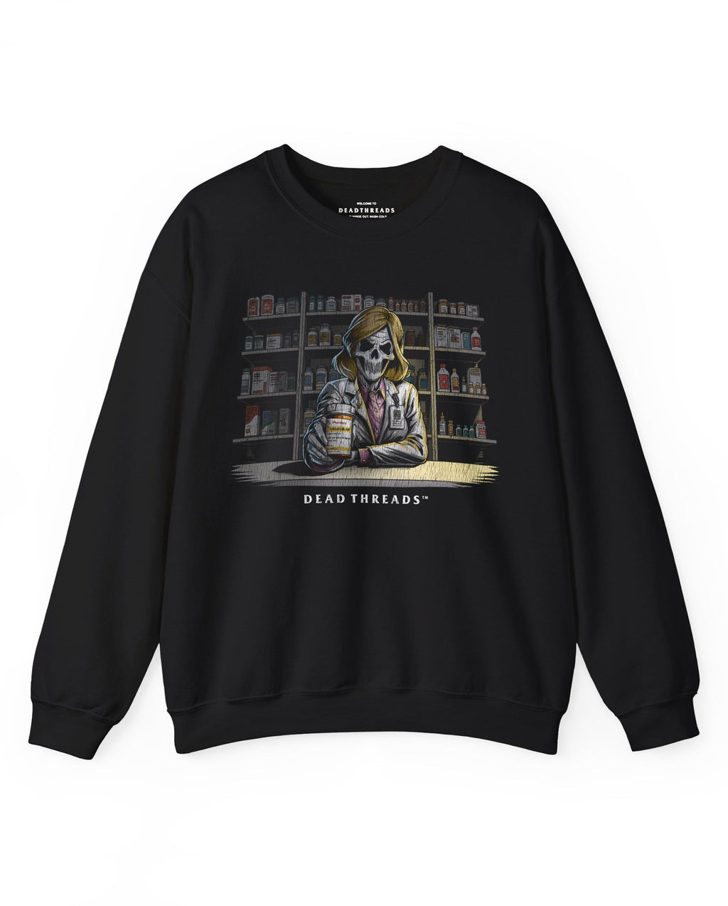 CRYPTS & SCRIPTS (PHARMACIST, FEMALE) - CREWNECK SWEATSHIRT product image 1