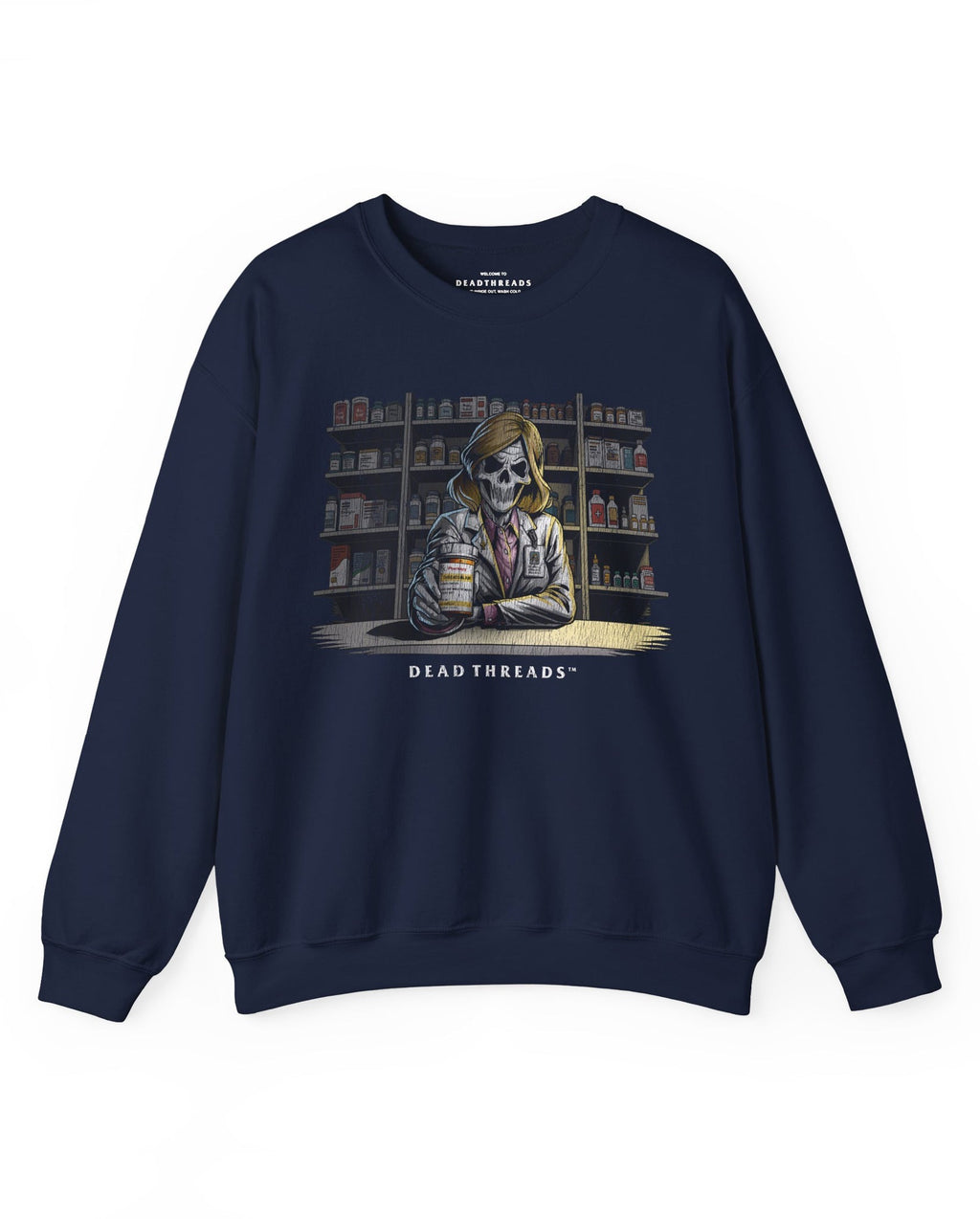 CRYPTS & SCRIPTS (PHARMACIST, FEMALE) - CREWNECK SWEATSHIRT product image 4