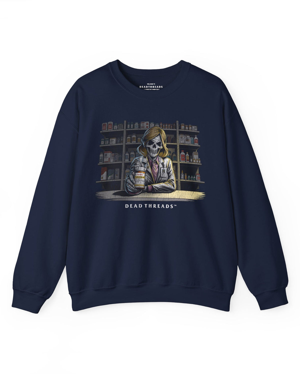 CRYPTS & SCRIPTS (PHARMACIST, FEMALE) - CREWNECK SWEATSHIRT product image 4