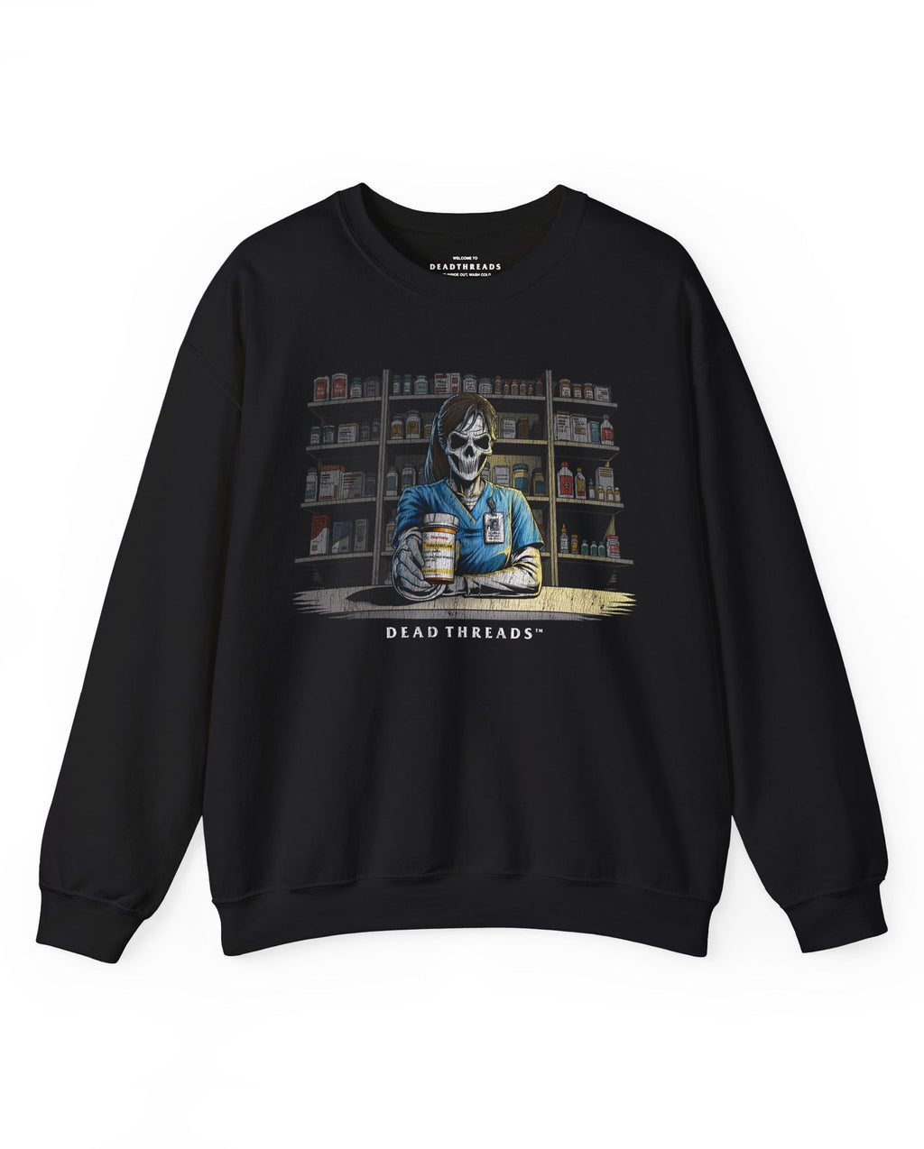 CRYPTS & SCRIPTS (PHARMACY TECH, FEMALE) - CREWNECK product image 1