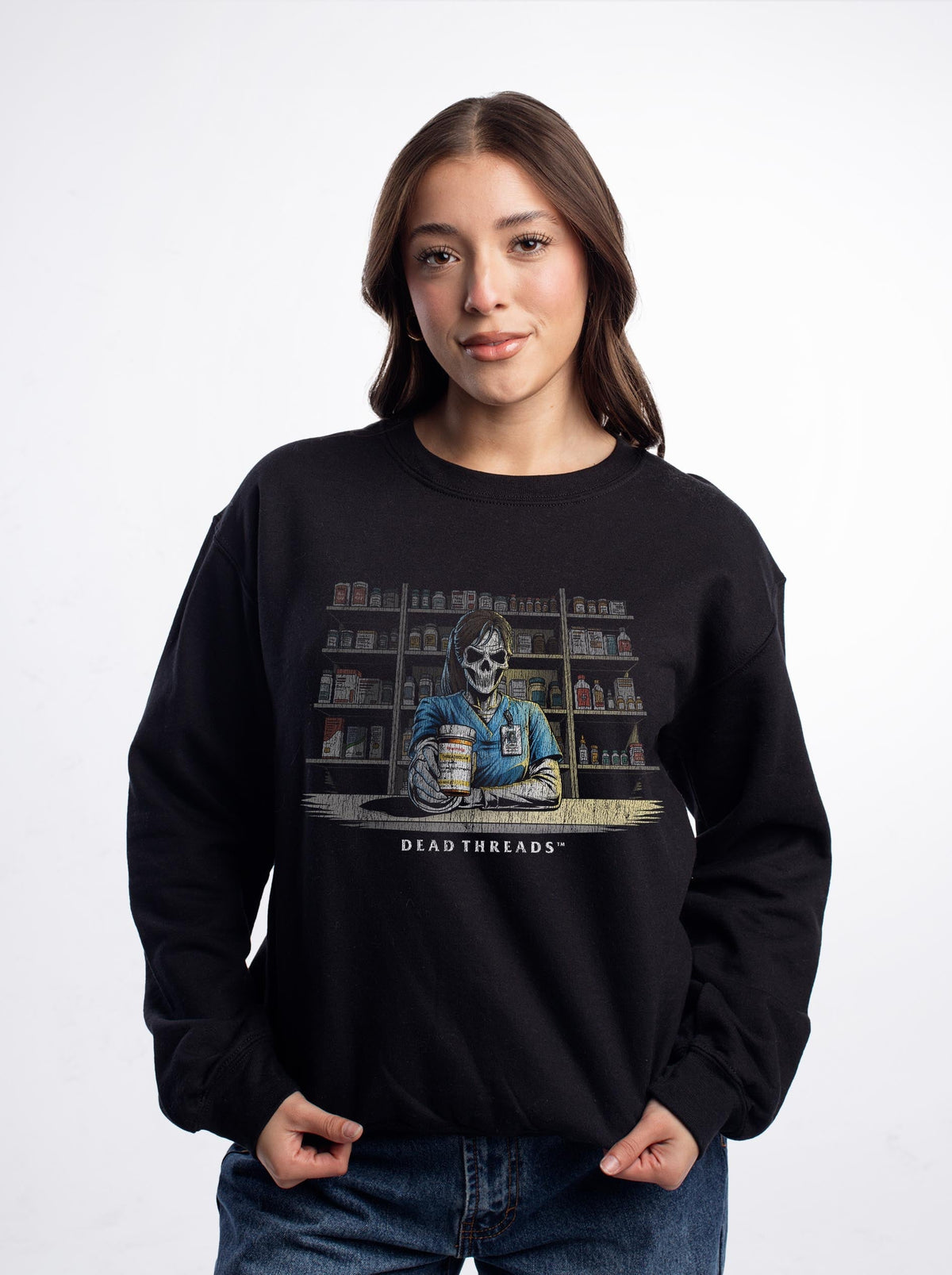 CRYPTS & SCRIPTS (PHARMACY TECH, FEMALE) - CREWNECK product image 2