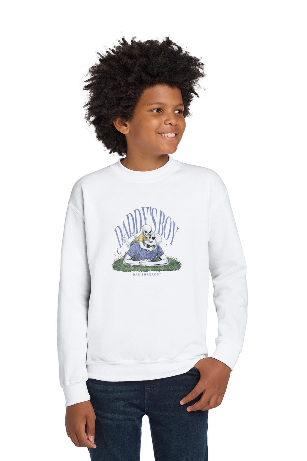DADDY’S BOY - KIDS CREWNECK SWEATSHIRT product image 4