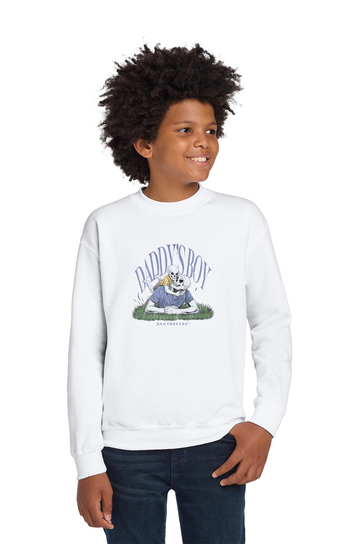 DADDY’S BOY - KIDS CREWNECK SWEATSHIRT product image 4