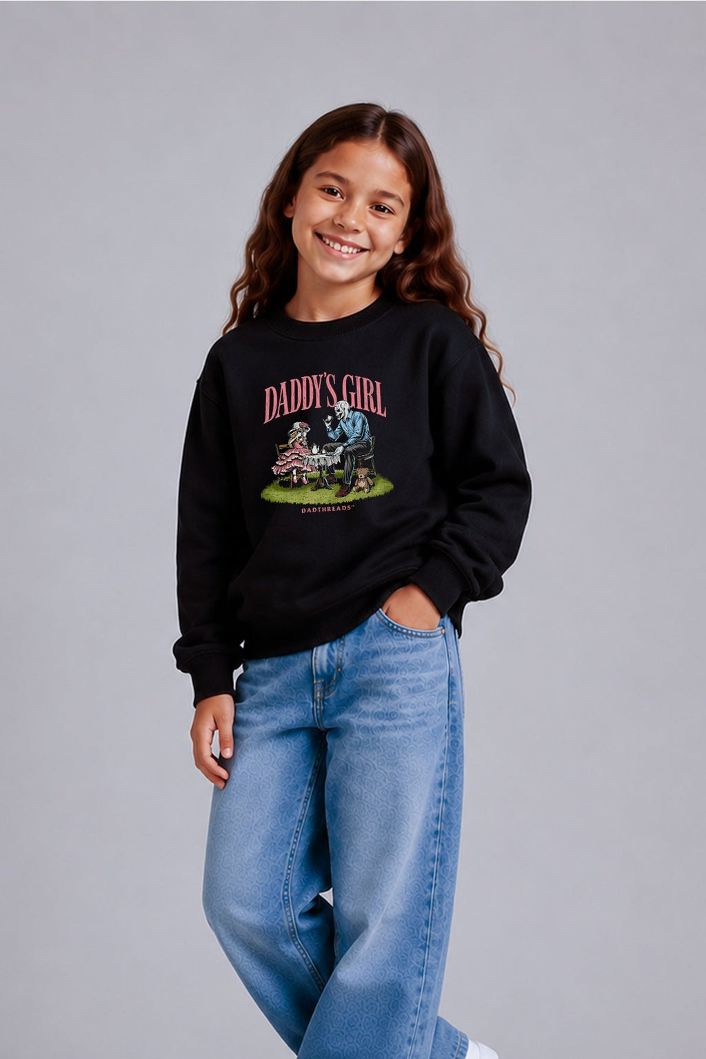 DADDY’S GIRL - KIDS CREWNECK SWEATSHIRT product image 2