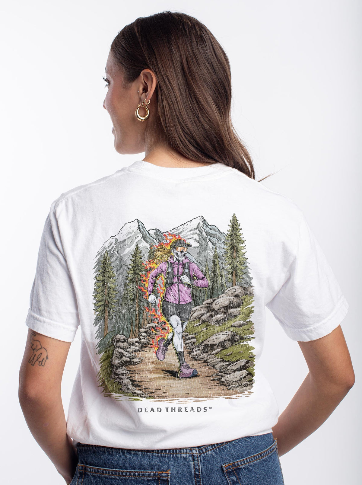 ENTRAIL RUN (FEMALE) - “3 SKULL” PREMIUM T-SHIRT product image 9
