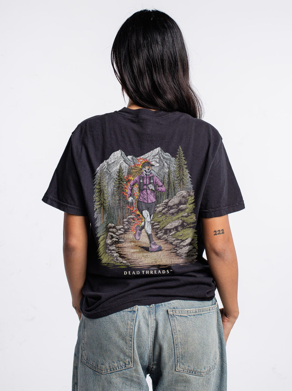 ENTRAIL RUN (FEMALE) - “3 SKULL” PREMIUM T-SHIRT product image 6