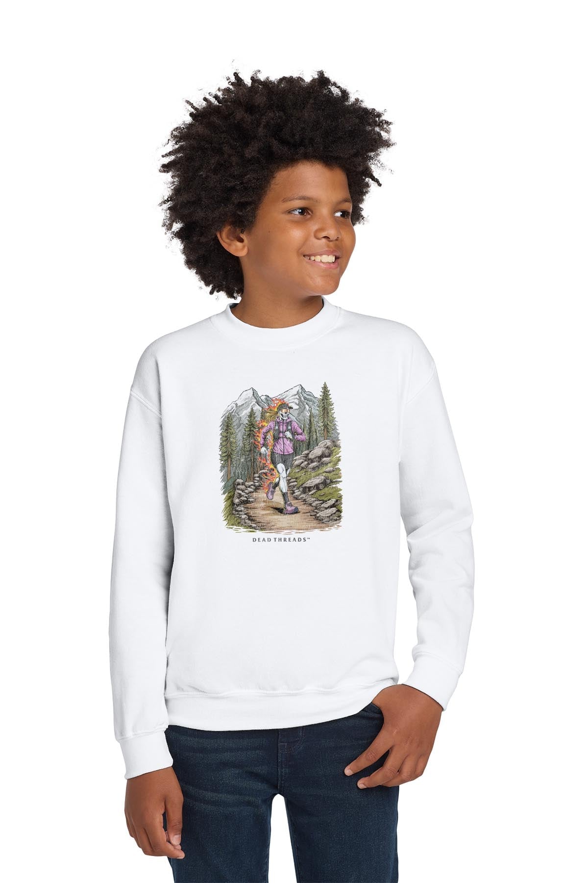ENTRAIL RUN (FEMALE) - KIDS CREWNECK SWEATSHIRT product image 4