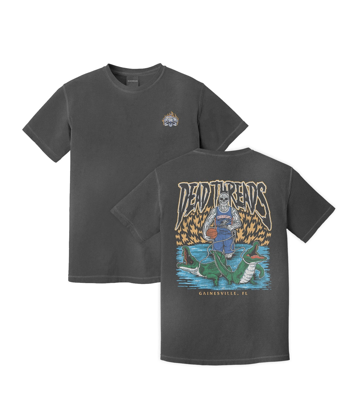 GAINESVILLE BASKETBALL - “3 SKULL” PREMIUM T-SHIRT product image 1