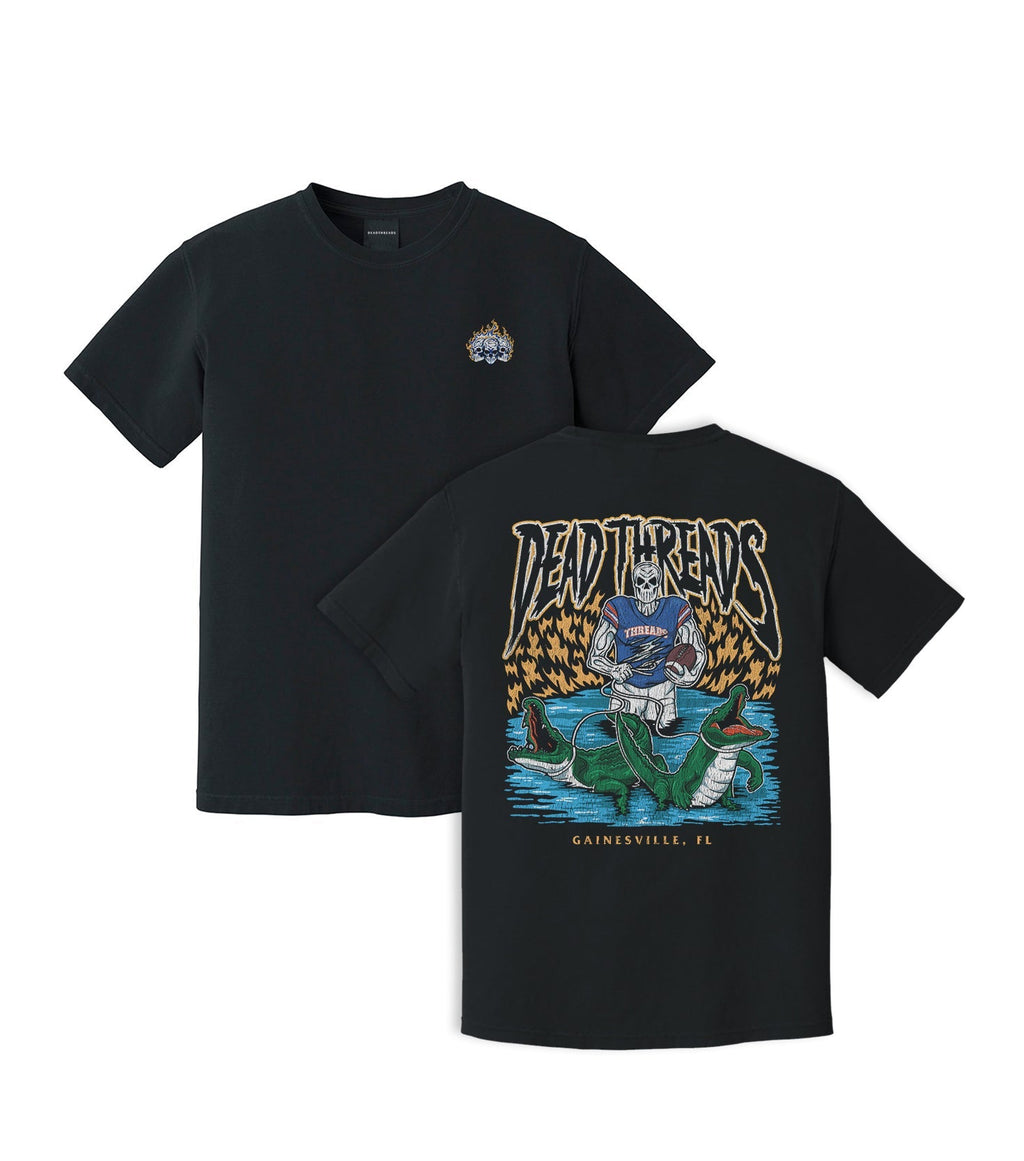 GAINESVILLE FOOTBALL - “3 SKULL” PREMIUM T-SHIRT product image 5