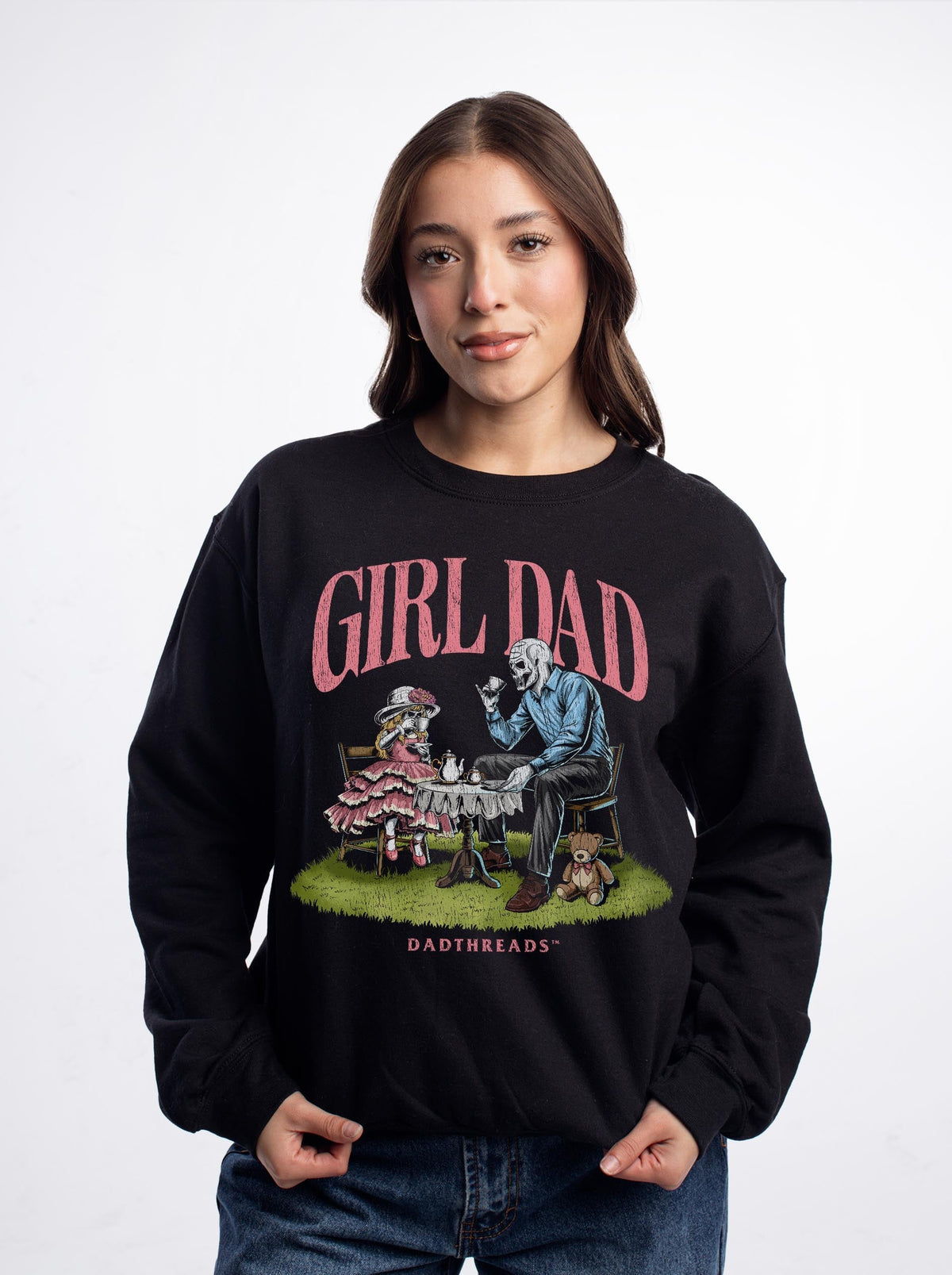 GIRL DAD v1 - CREWNECK SWEATSHIRT product image 4