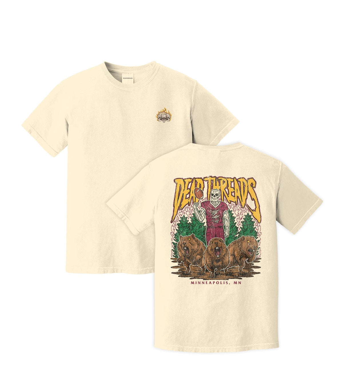 MINNEAPOLIS FOOTBALL - “3 SKULL” PREMIUM T-SHIRT product image 10