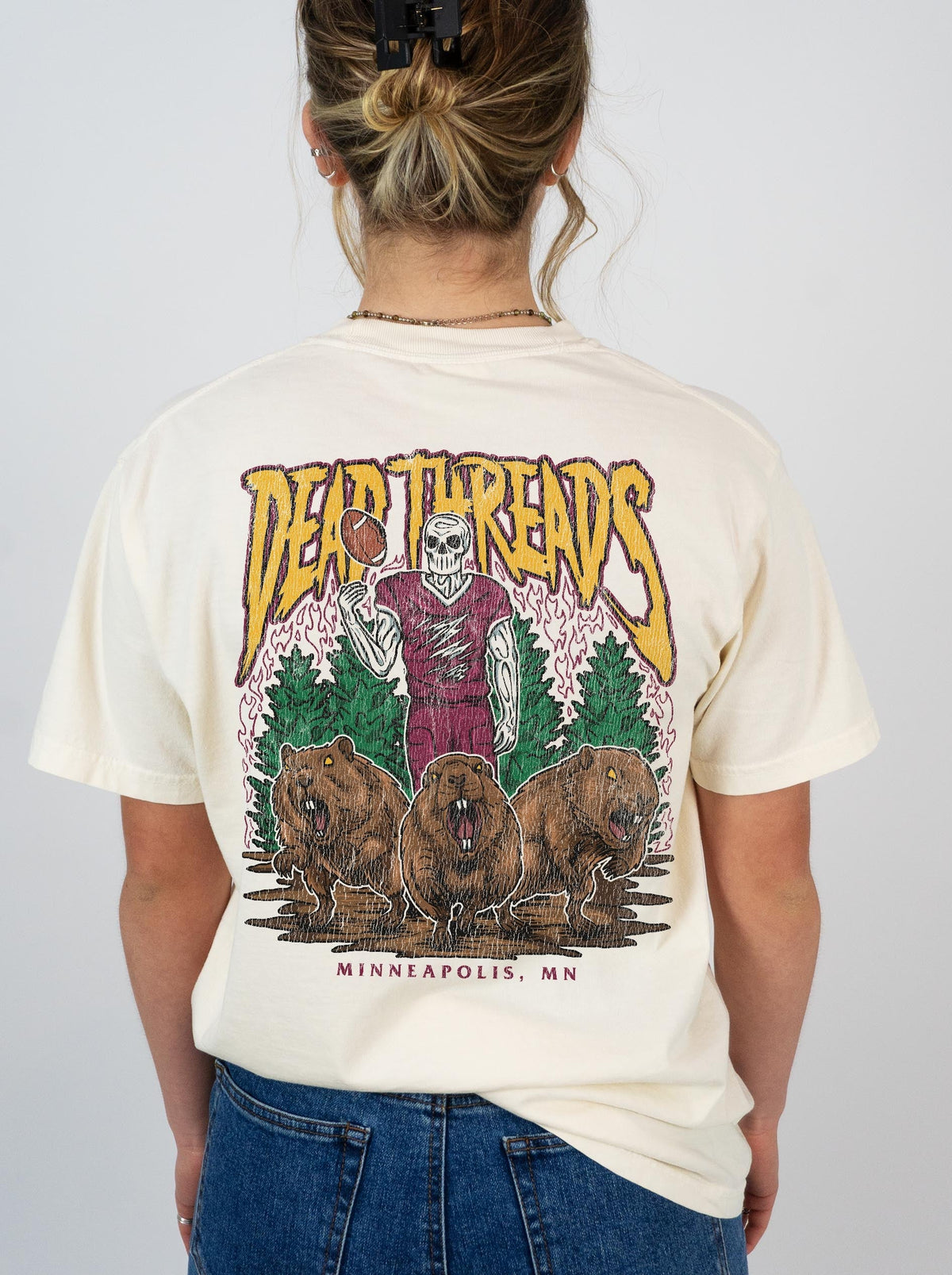 MINNEAPOLIS FOOTBALL - “3 SKULL” PREMIUM T-SHIRT product image 12