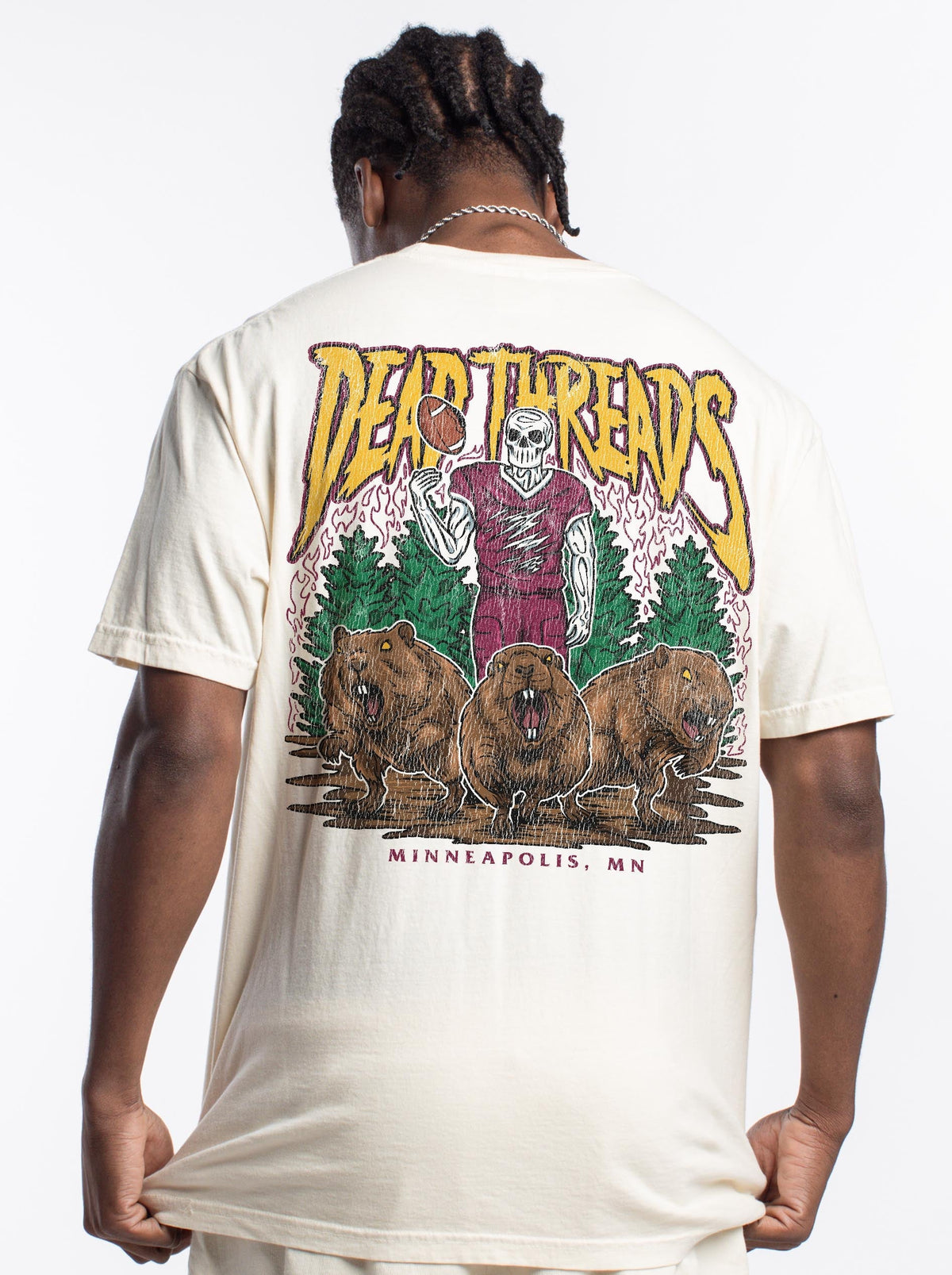 MINNEAPOLIS FOOTBALL - “3 SKULL” PREMIUM T-SHIRT product image 13