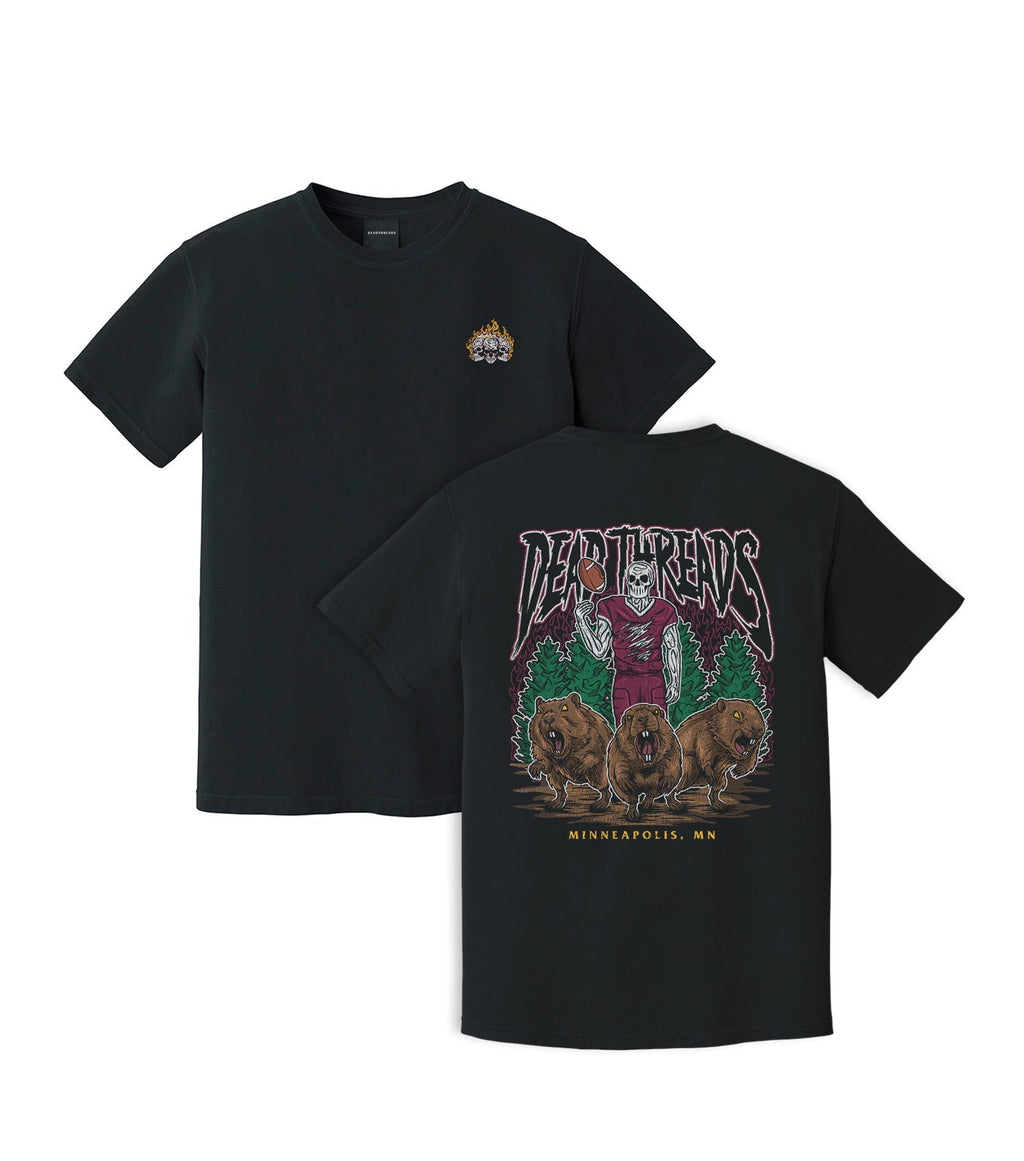 MINNEAPOLIS FOOTBALL - “3 SKULL” PREMIUM T-SHIRT product image 5