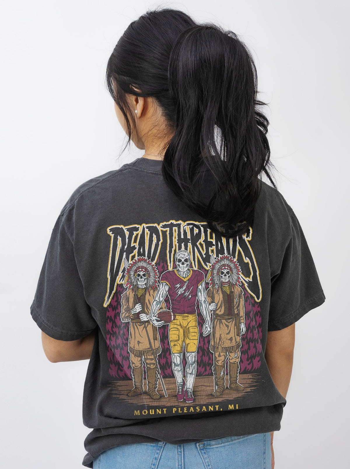 MOUNT PLEASANT FOOTBALL - “3 SKULL” PREMIUM T-SHIRT product image 4