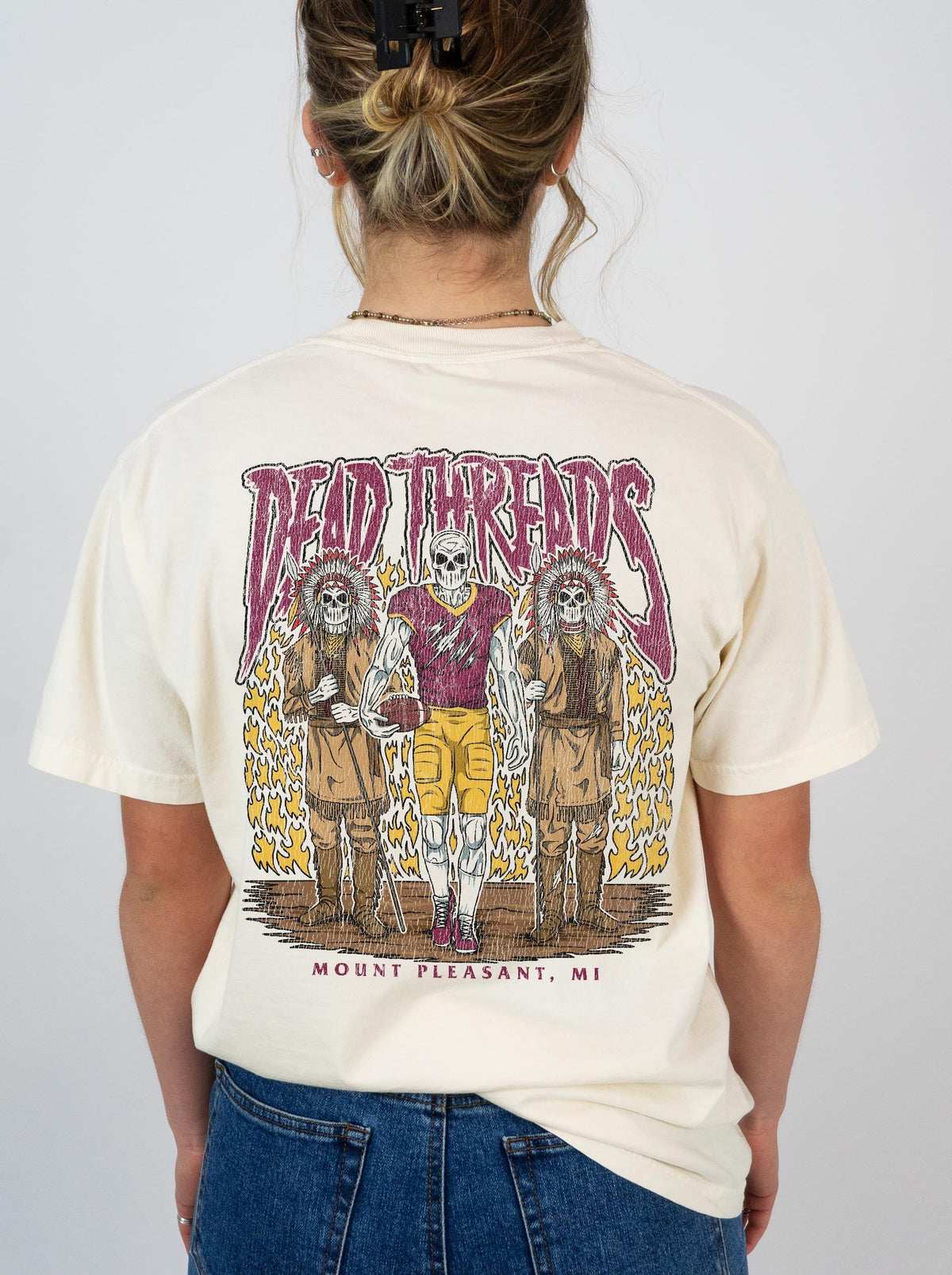 MOUNT PLEASANT FOOTBALL - “3 SKULL” PREMIUM T-SHIRT product image 12