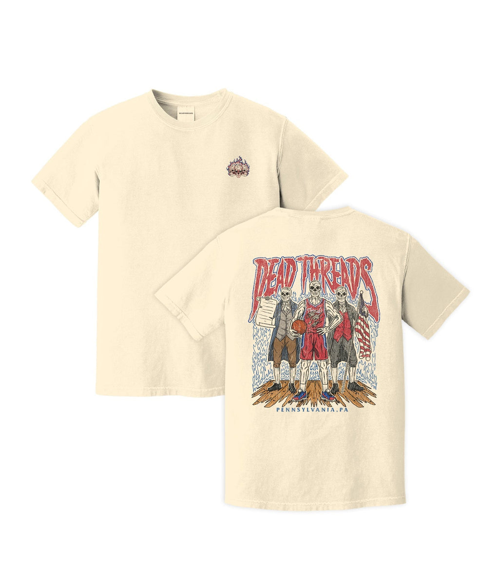 PHILADELPHIA BASKETBALL - “3 SKULL” PREMIUM T-SHIRT product image 10