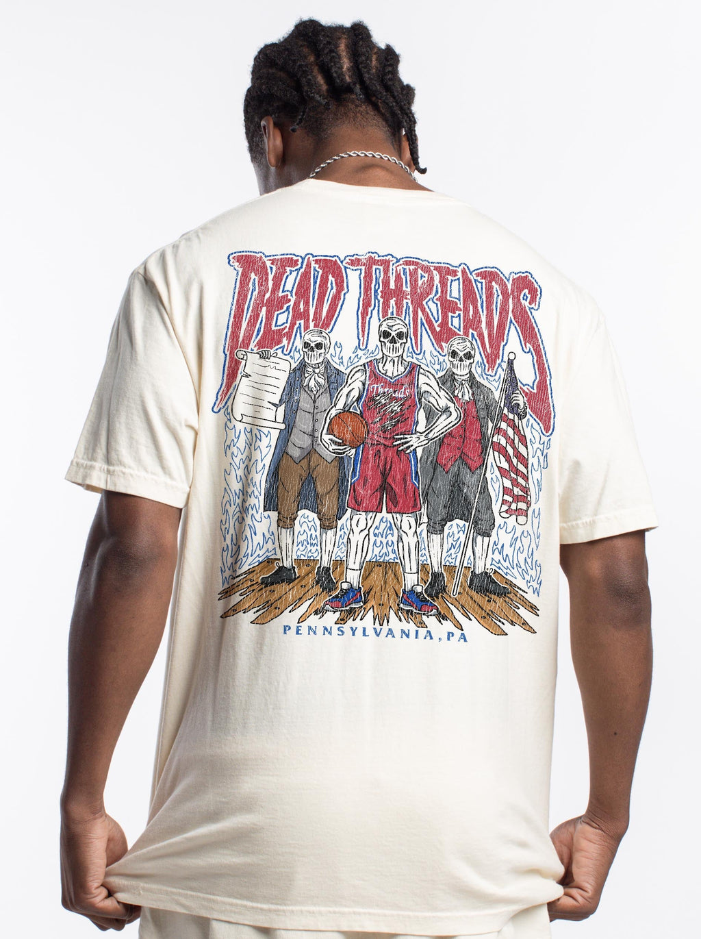 PHILADELPHIA BASKETBALL - “3 SKULL” PREMIUM T-SHIRT product image 13