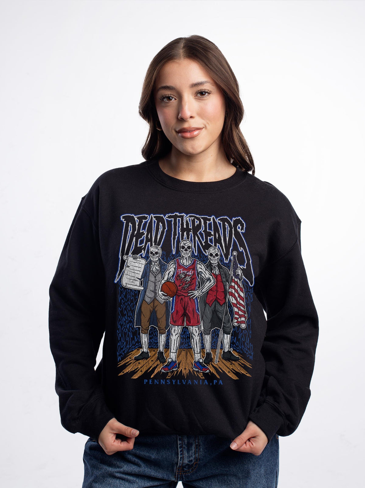 PHILADELPHIA BASKETBALL - CREWNECK SWEATSHIRT product image 2