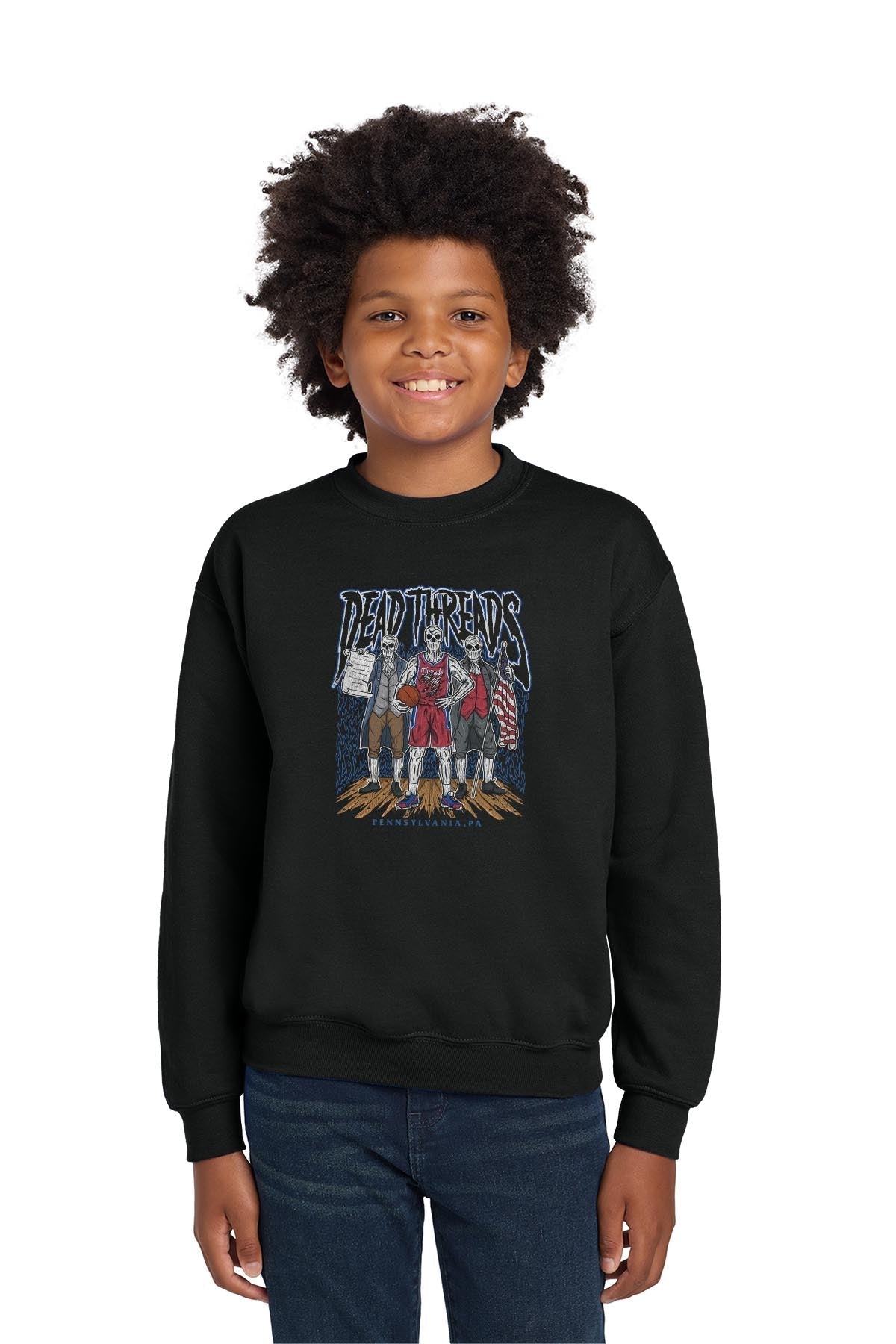 PHILADELPHIA BASKETBALL - KIDS CREWNECK SWEATSHIRT product image 2