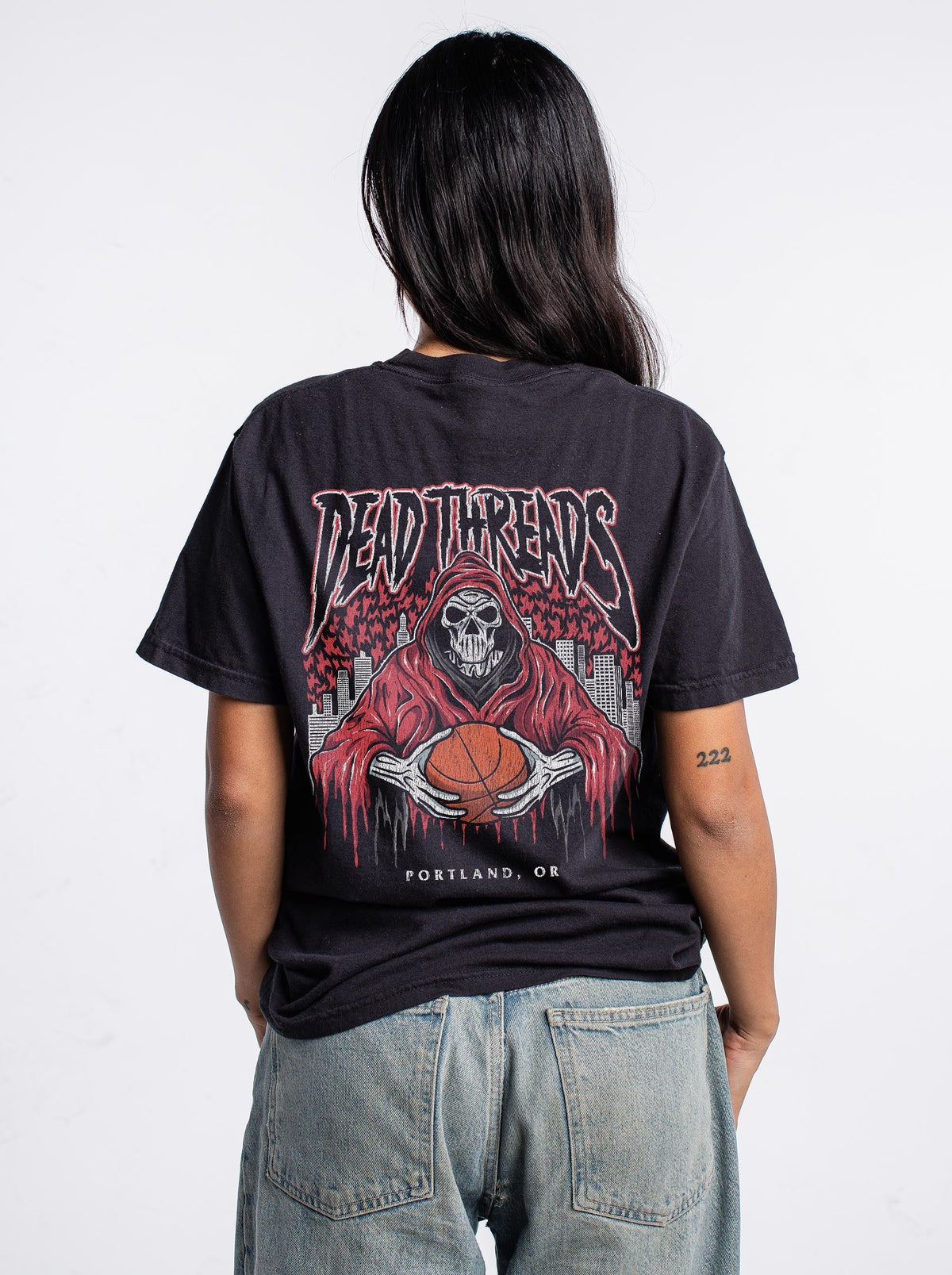 PORTLAND BASKETBALL - “3 SKULL” PREMIUM T-SHIRT product image 6