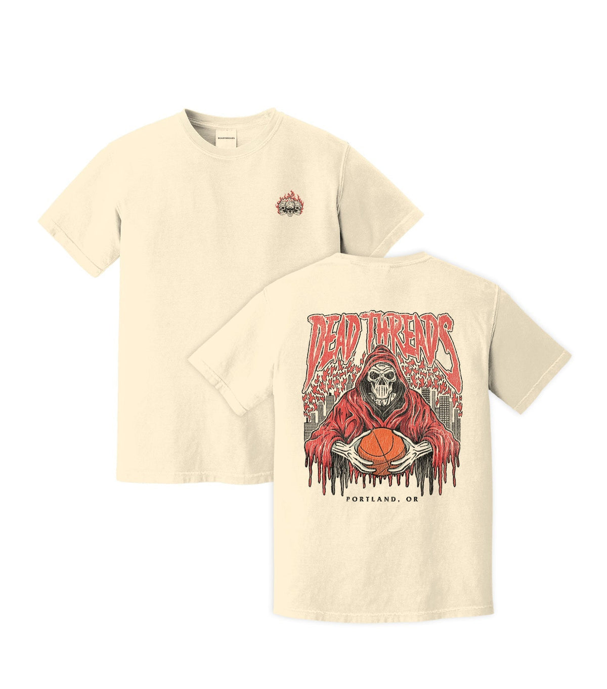 PORTLAND BASKETBALL - “3 SKULL” PREMIUM T-SHIRT product image 10