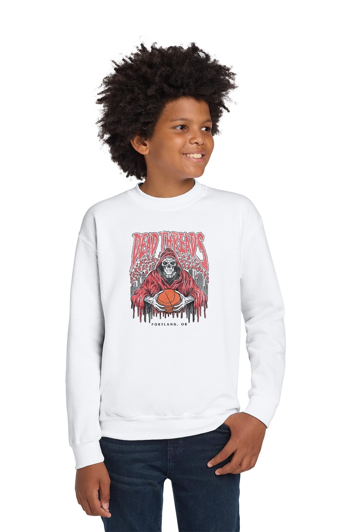 PORTLAND BASKETBALL - KIDS CREWNECK SWEATSHIRT product image 4